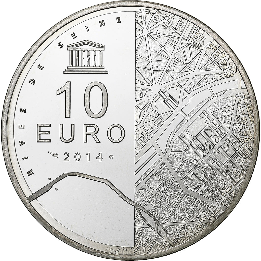 Frankrijk, 10 Euro, Parijse munten, Proof, 2014, Paris, Zilver, FDC