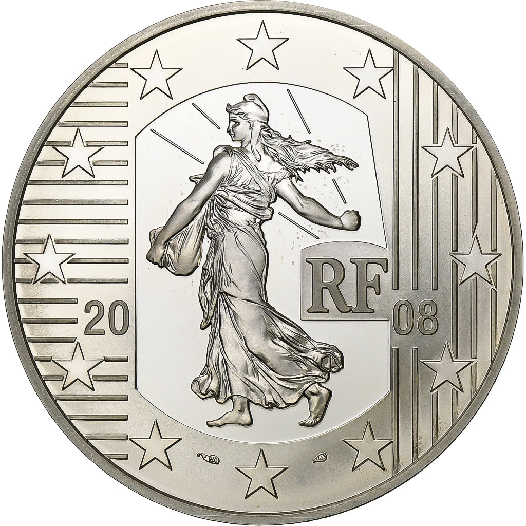 Francia, 1-1/2 Euro, 2008, Plata, FDC, KM:1537