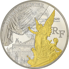 Francia, 10 Euro, Monnaie de Paris, Opéra Garnier, BE, 2016, Argento, FDC