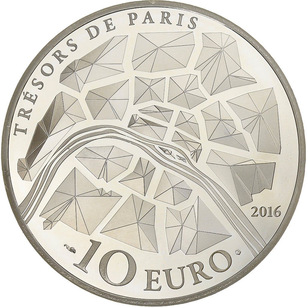 Francia, 10 Euro, Monnaie de Paris, Opéra Garnier, BE, 2016, Argento, FDC