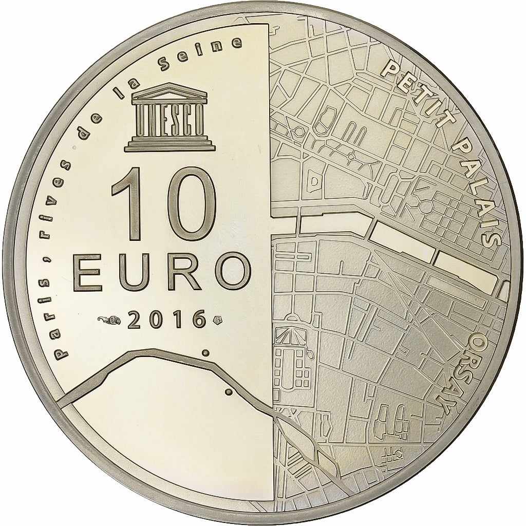 France, 10 Euro, Monnaie de Paris, Petit Palais - Orsay, BE, 2016, Paris