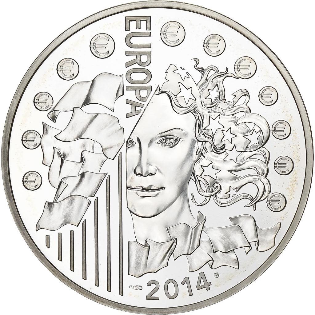 Francia, 10 Euro, Monnaie de Paris, Europa, FS, 2014, Paris, Argento, FDC