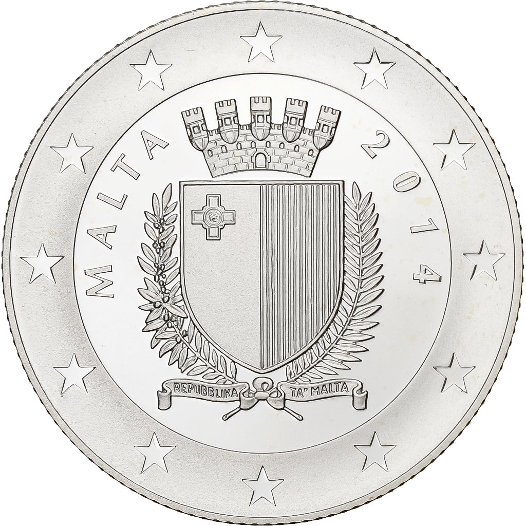 Malta, 10 Euro, WW1 100th anniversary, 2014, Silver, MS(65-70)