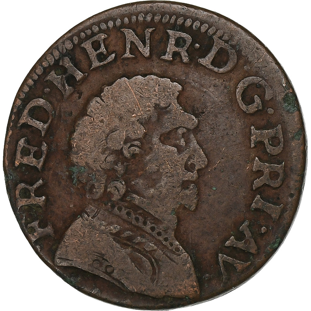 Frankrijk, ORANGE, Frédéric-Henri de Nassau, Double Tournois, 1640, Koper