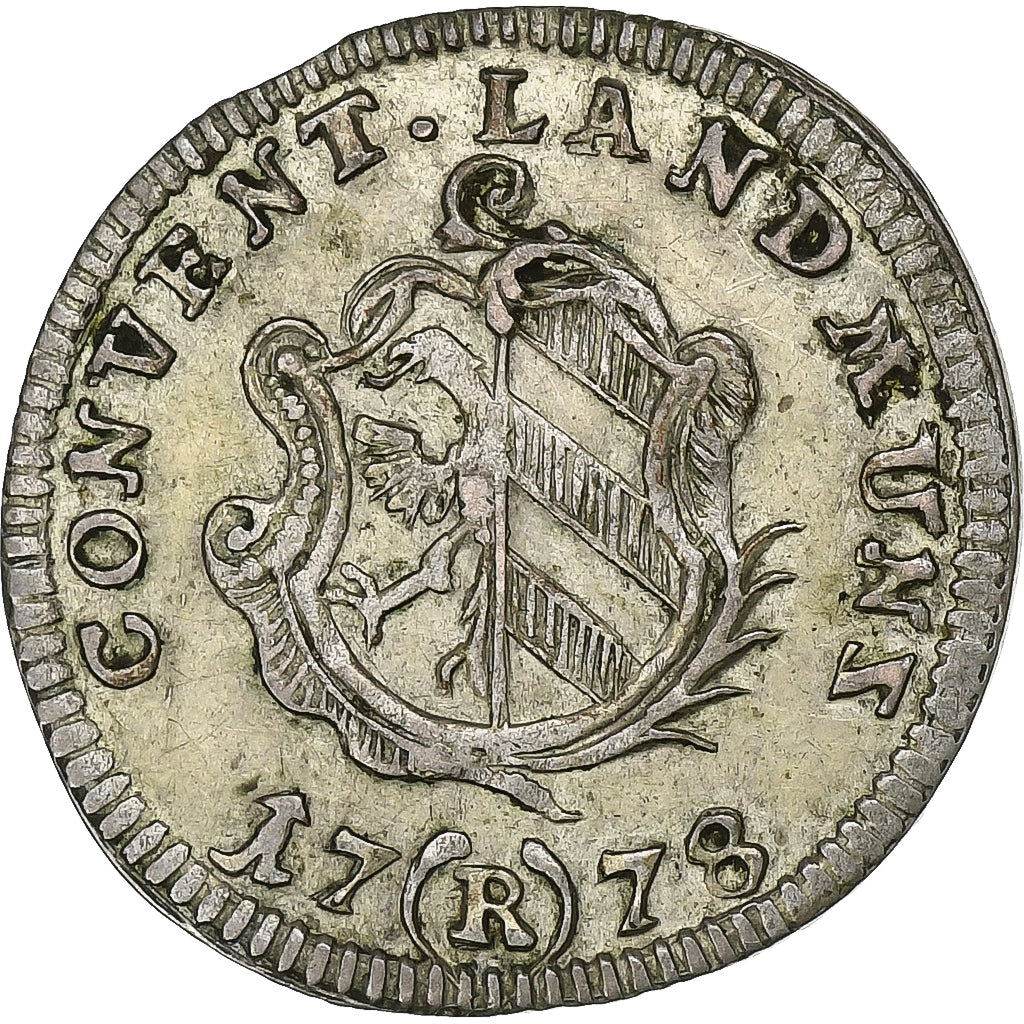 German States, NURNBERG, 2-1/2 Kreuzer, 1778, Nurnberg, Billon, AU(50-53)