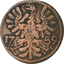 German States, AACHEN, 12 Heller, 1759, Copper, EF(40-45), KM:51