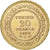 Tunisia, Ali Bey, 20 Francs, 1892/AH1309, Paris, Gold, AU(50-53), Lecompte:444