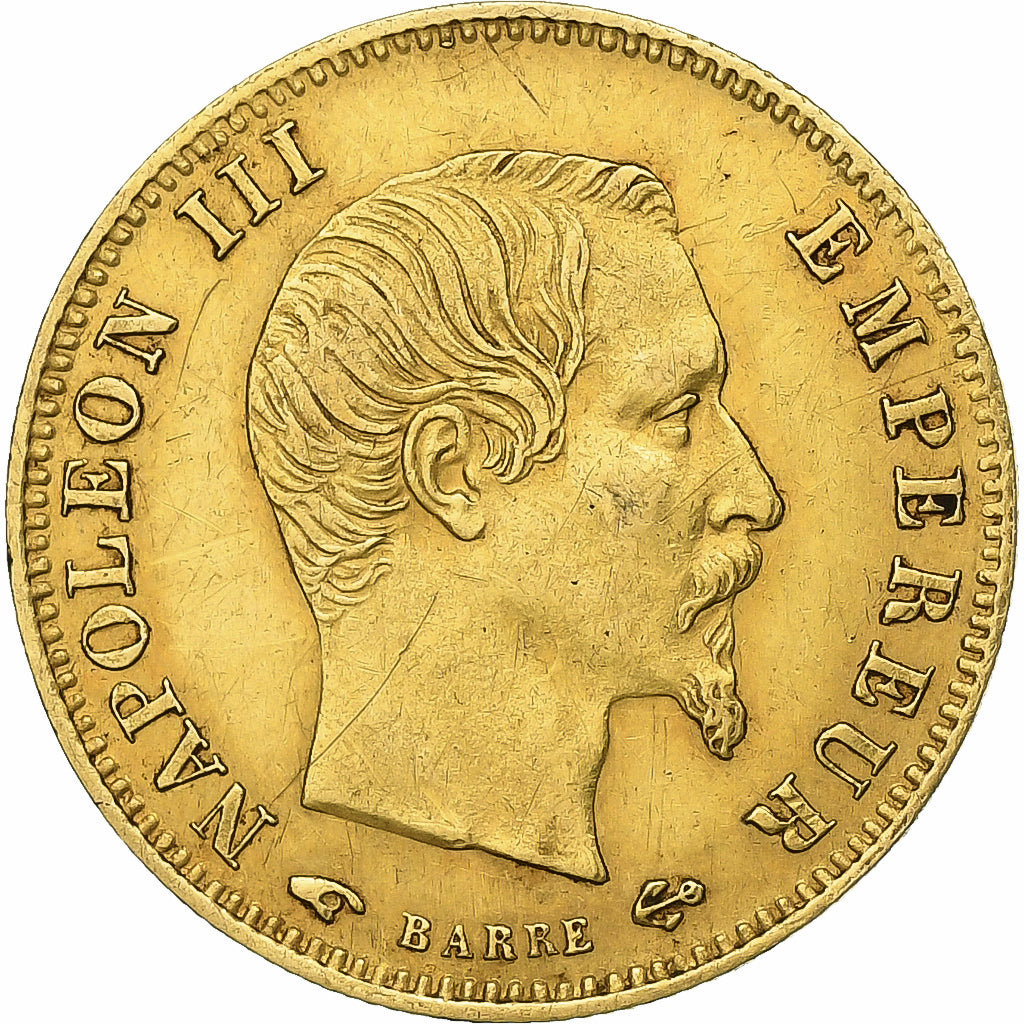 Frankrijk, Napoleon III, 5 Francs, 1856, Paris, Goud, ZF, Gadoury:1001, KM:787.1