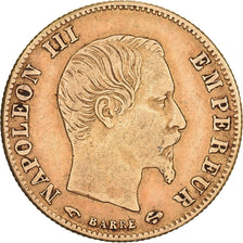 Frankrijk, Napoleon III, 5 Francs, 1860, Paris, Goud, ZF, KM:787.1