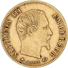 Francja, Napoleon III, 5 Francs, Napoléon III, 1859, Strasbourg, Złoto