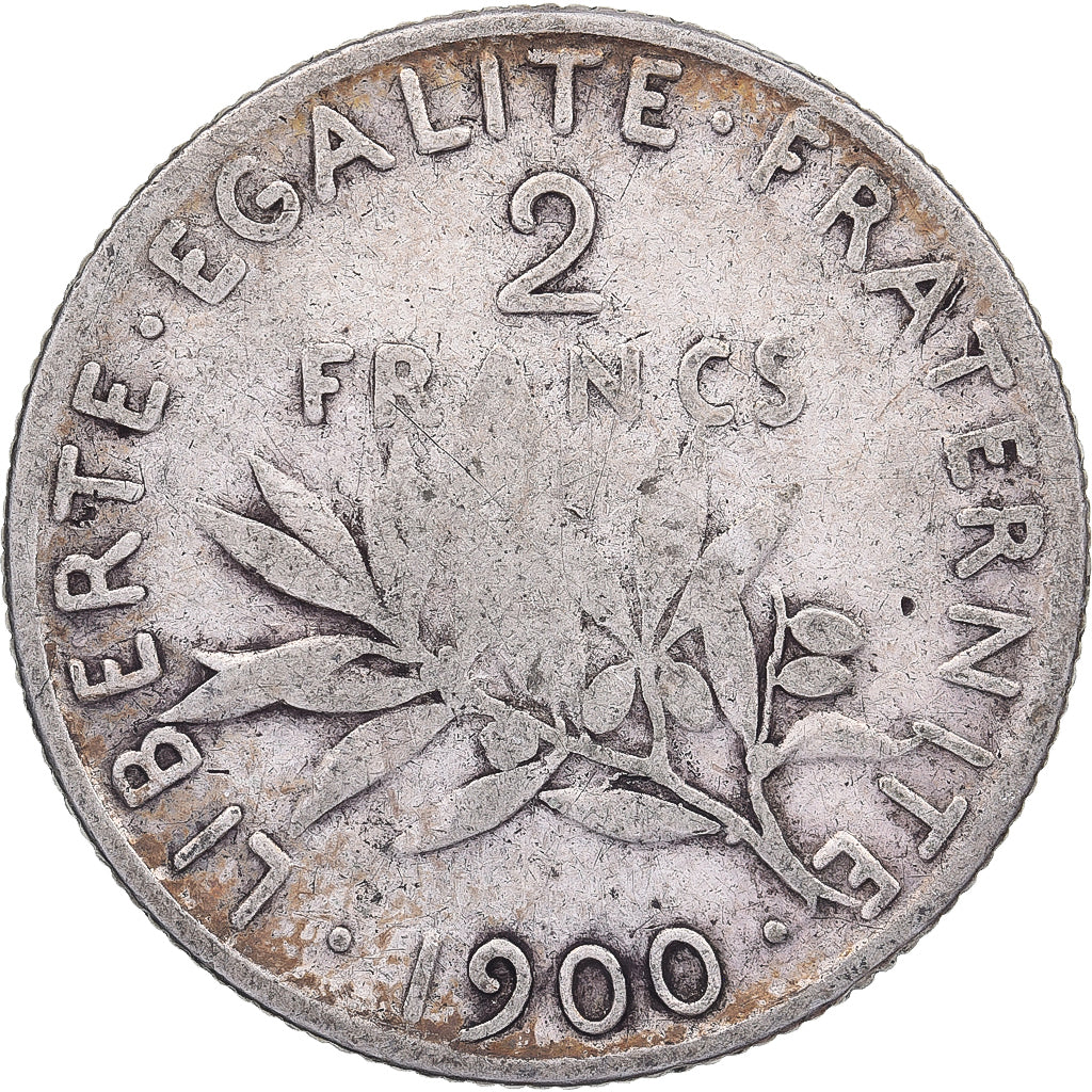 Frankreich, 2 Francs, Semeuse, 1900, Paris, Silber, S, Gadoury:532, KM:845.1