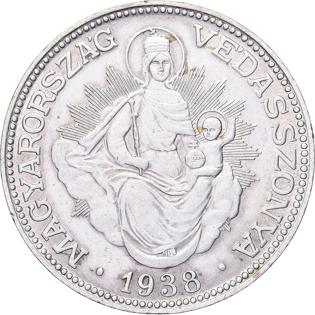 Hungary, 2 Pengö, 1938, Budapest, Silver, AU(50-53), KM:511
