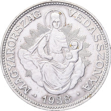 Hungary, 2 Pengö, 1938, Budapest, Silver, AU(50-53), KM:511