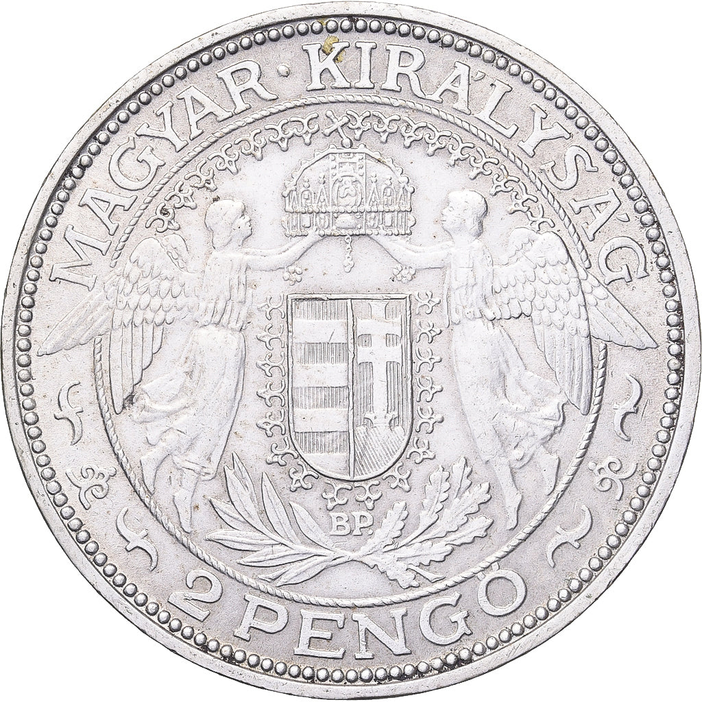 Hungary, 2 Pengö, 1938, Budapest, Silver, AU(50-53), KM:511