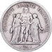 Francja, 5 Francs, Hercule, 1848, Lyon, Srebro, VF(20-25), KM:756.3