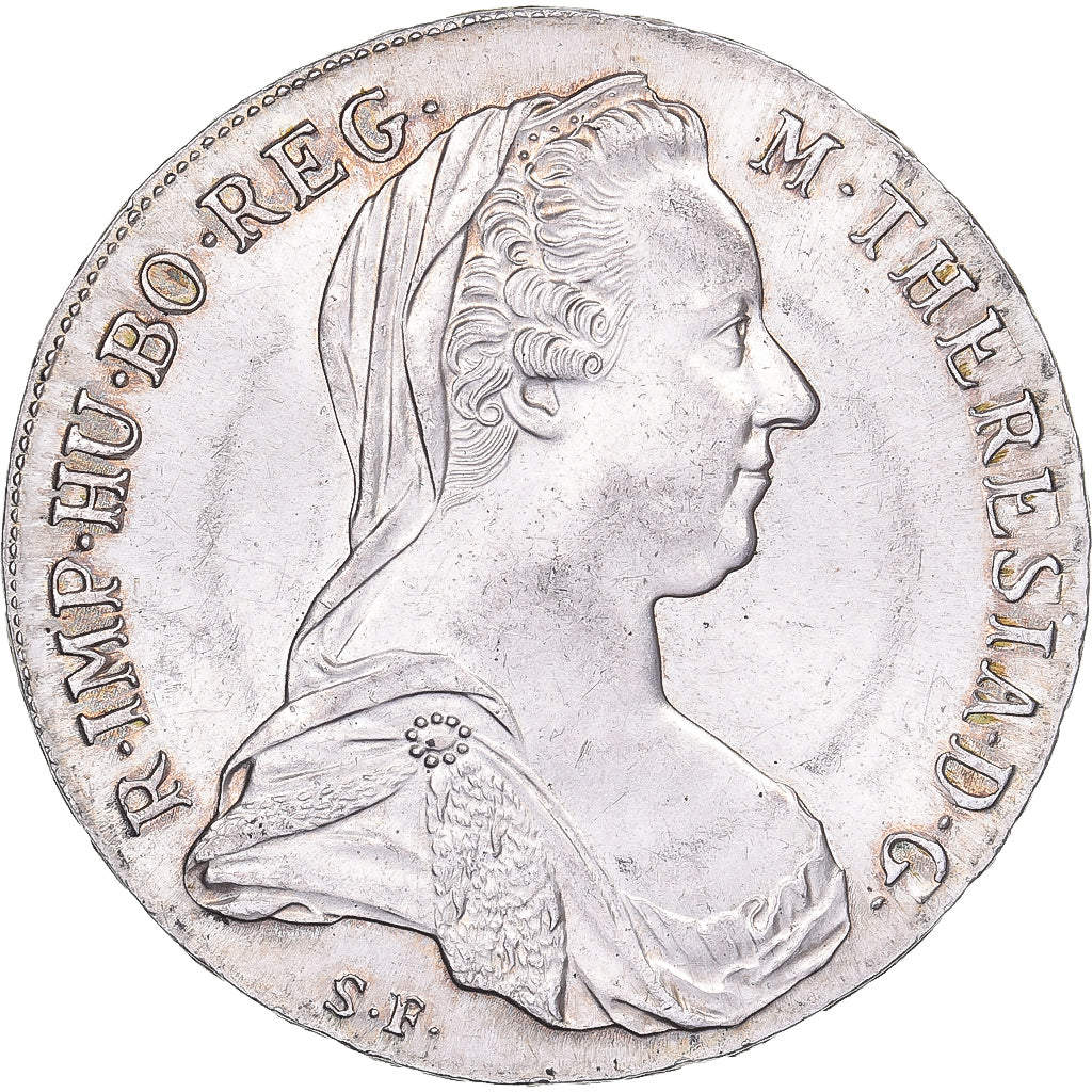 Austria, Maria Theresa, Thaler, 1780, Restrike, Silver, AU(55-58)