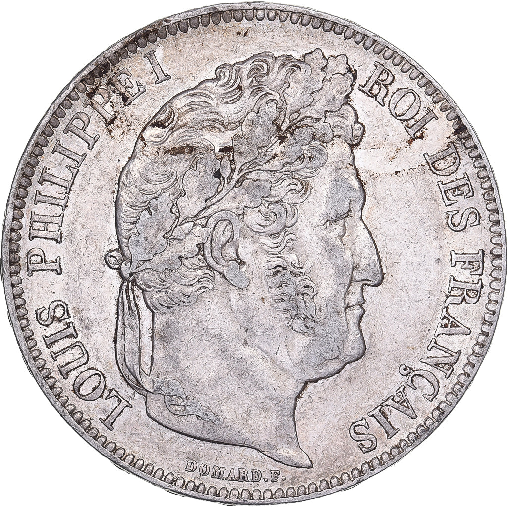 France, 5 Francs, Louis-Philippe, 1841, Strasbourg, Silver, EF(40-45)