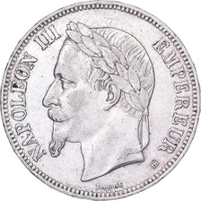 France, Napoléon III, 5 Francs, 1870, Strasbourg, Argent, TTB, Gadoury:739