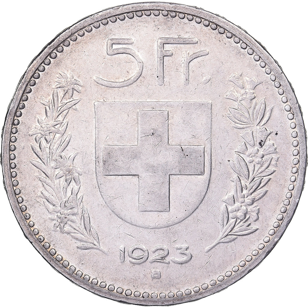 Switzerland, 5 Francs, 1923, Bern, Silver, EF(40-45), KM:37