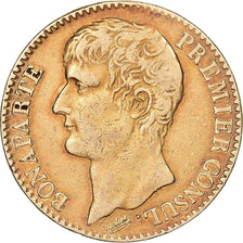 Francja, 40 Francs, Napoléon I, An 12 (1804), Paris, Złoto, AU(50-53), KM:652