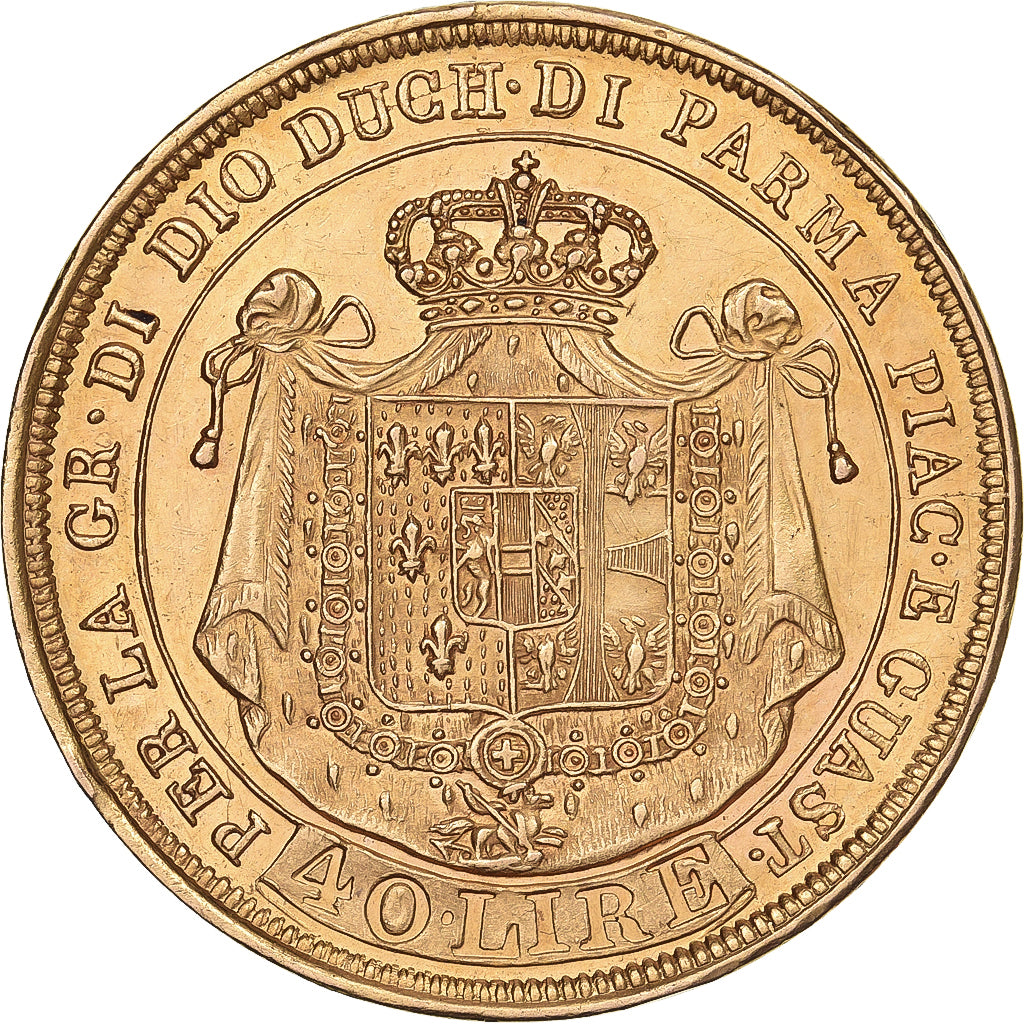 États italiens, PARMA, Marie-Louise, 40 Lire, 1815, Parme, Or, TTB+, KM:32