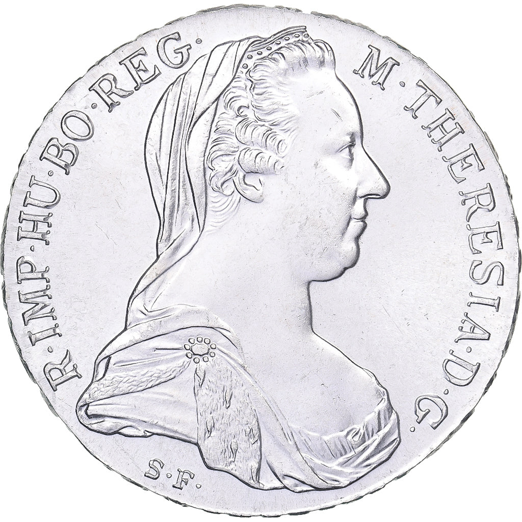 Austria, Maria Theresa, Thaler, 1780, Vienna, Restrike, Silver, MS(63)