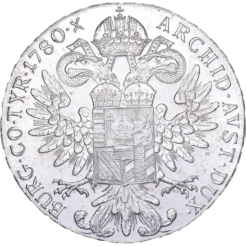 Austria, Maria Theresa, Thaler, 1780, Vienna, Restrike, Silver, MS(63)