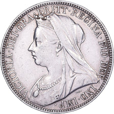 Great Britain, Victoria, Florin, Two Shillings, 1900, London, Silver, AU(50-53)
