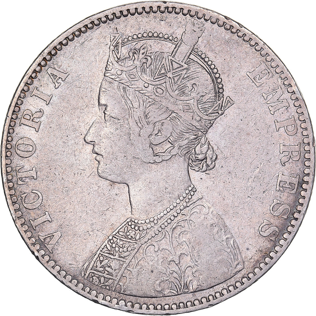 British India, Victoria, Rupee, 1891, Silver, VF(30-35), KM:492