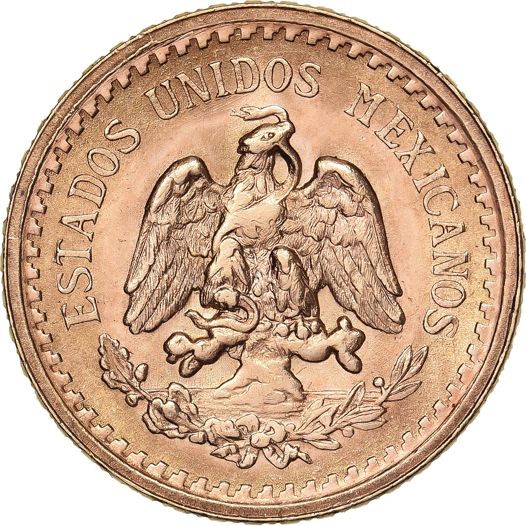 Mexico, 2-1/2 Pesos, 1945, Mexico, Gold, EF(40-45), KM:463