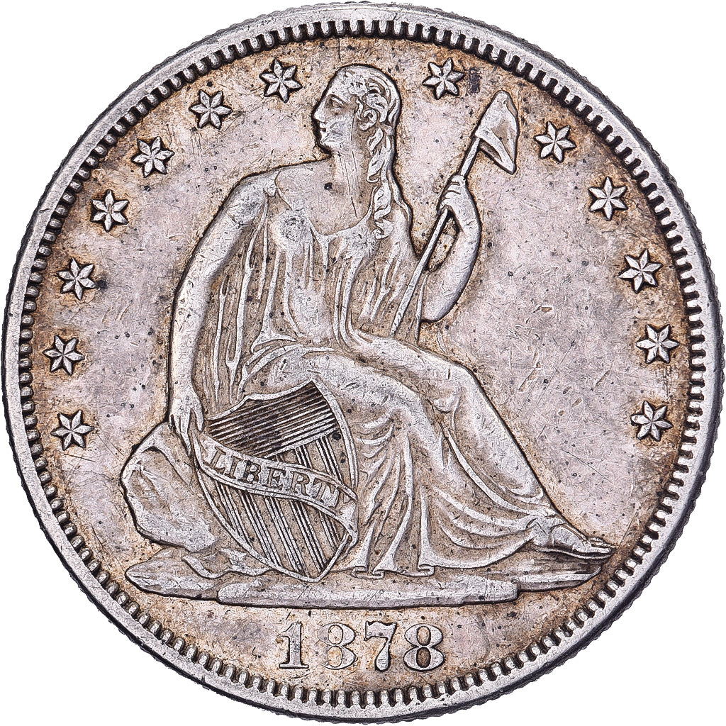 États-Unis, Half Dollar, Seated Liberty Half Dollar, '1878, Philadelphie