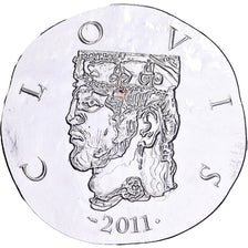Frankrijk, 10 Euro, Parijse munten, Clovis, 2011, Paris, Zilver, UNC-, KM:1800
