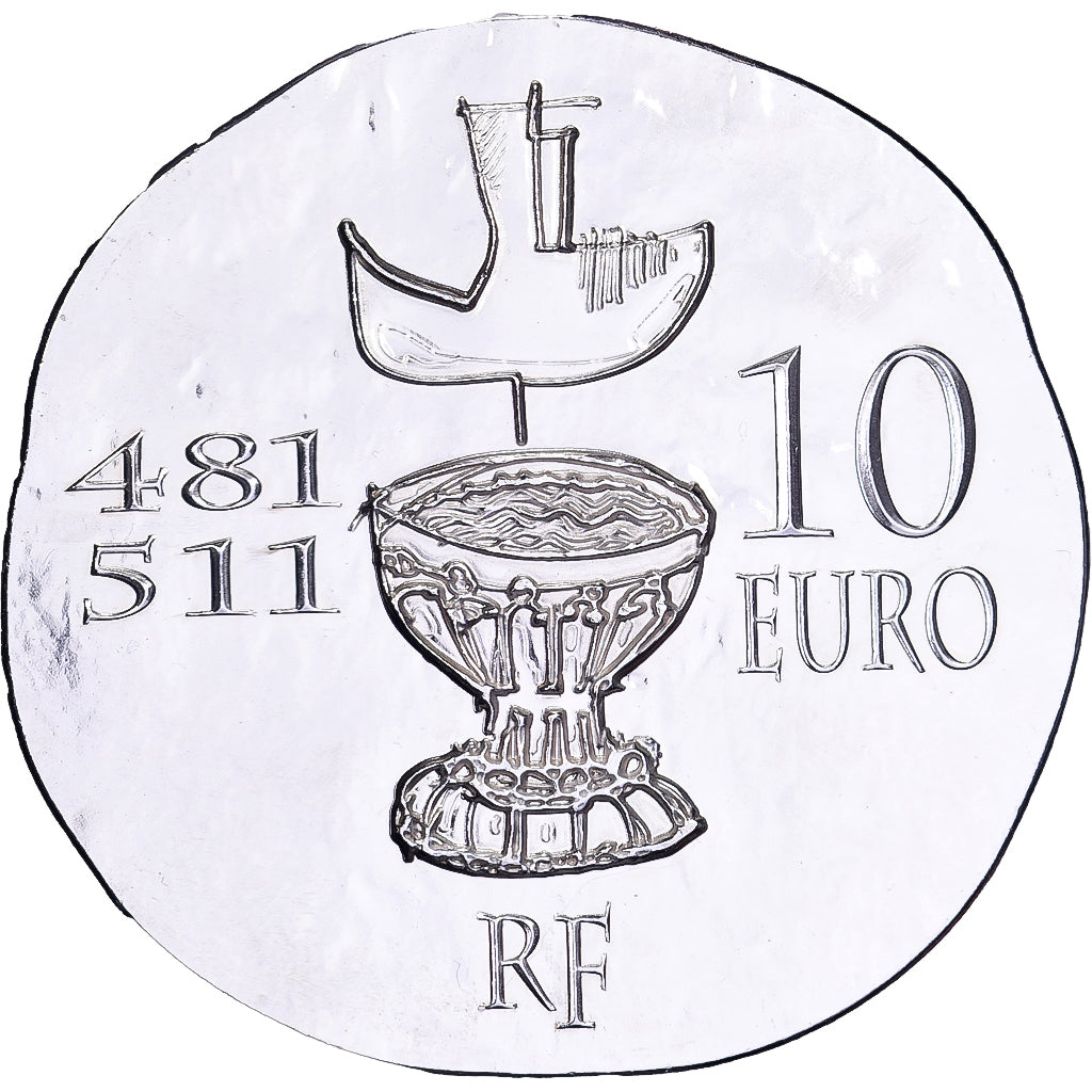 Francia, 10 Euro, Monnaie de Paris, Clovis, 2011, Paris, Argento, SPL, KM:1800