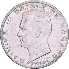 Monaco, Rainier III, 5 Francs, 1960, Argent, TTB, Gadoury:MC 152, KM:141