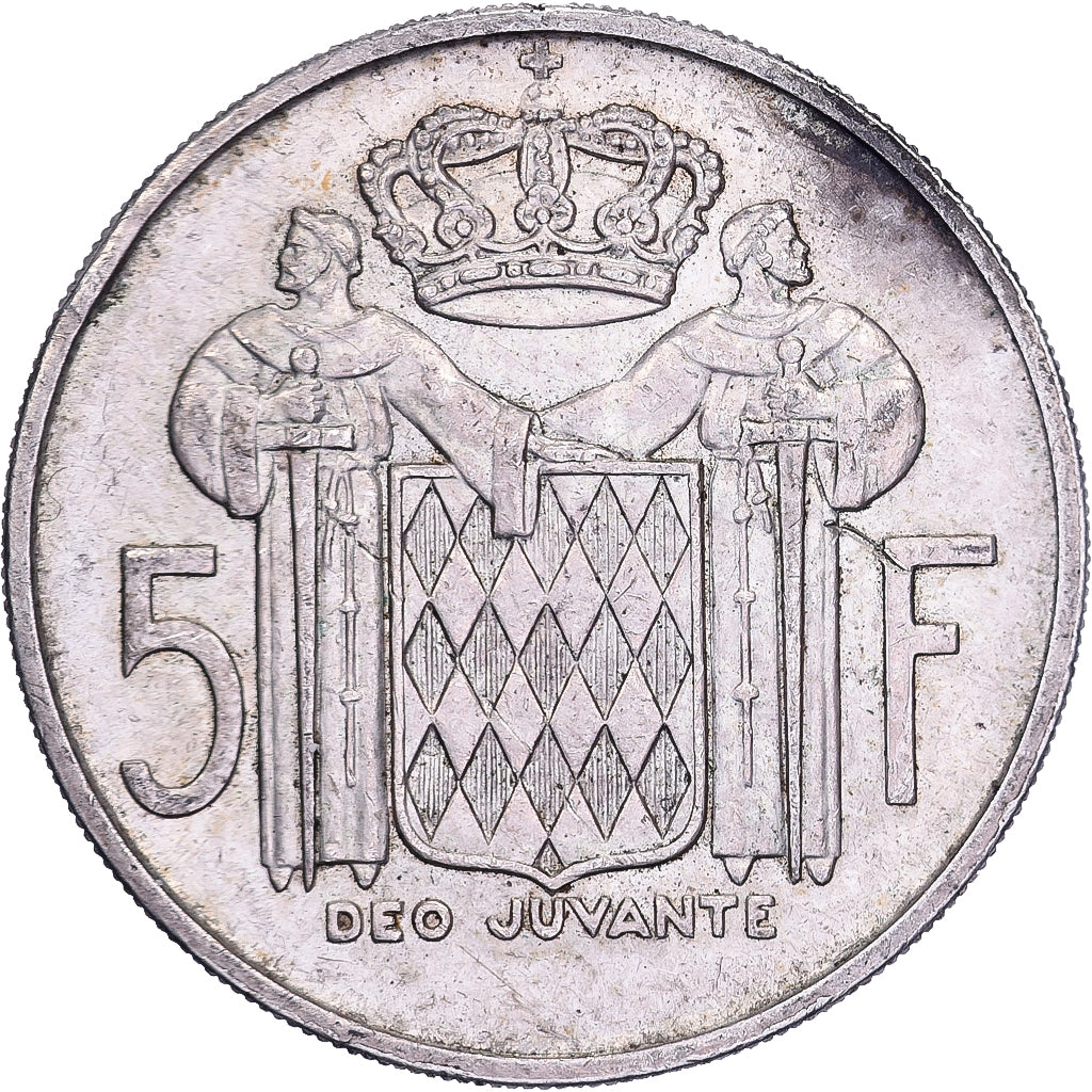 Mónaco, Rainier III, 5 Francs, 1960, Plata, MBC, Gadoury:MC 152, KM:141