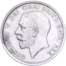 Grande-Bretagne, George V, 1/2 Crown, 1918, Londres, Argent, TTB, KM:818.1