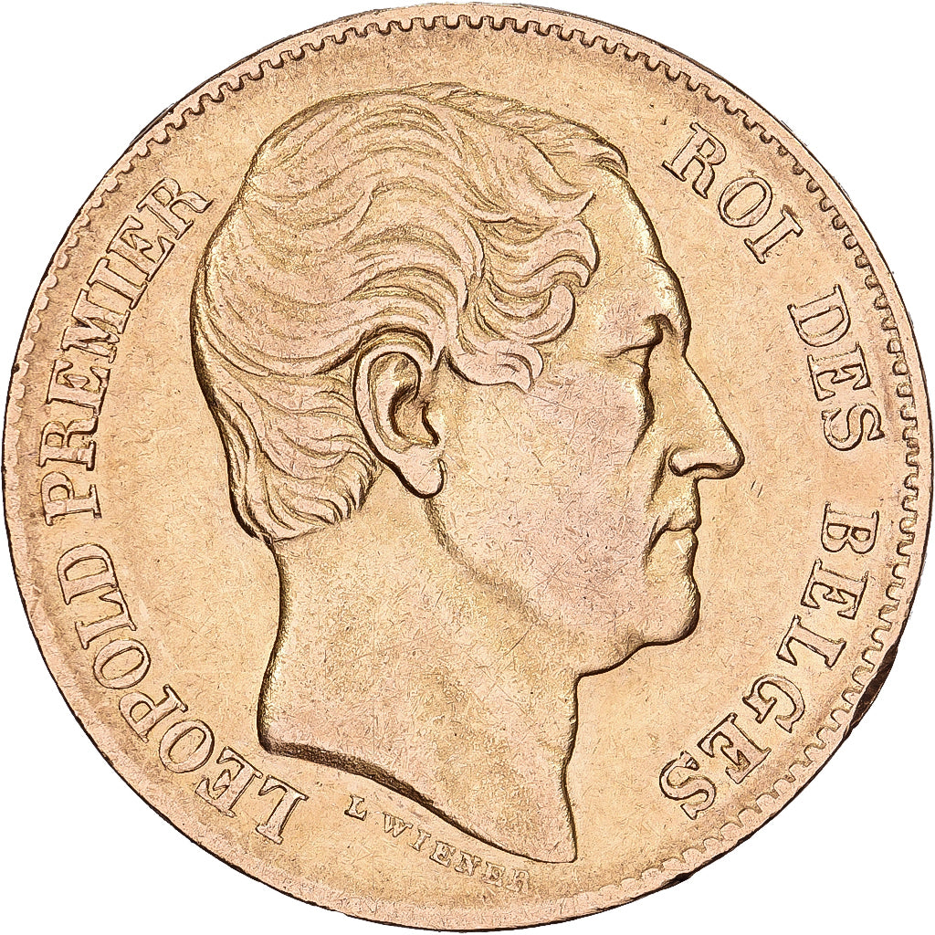 België, 20 Francs, 1865, Goud, ZF, KM:23