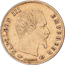 Francia, Napoleon III, 5 Francs, 1857, Paris, Oro, MB+, Gadoury:1001, KM:787.1