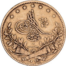 Turchia, Abdul Mejid, 50 Kurush, 1844, Qustantiniyah, Oro, MB+, KM:678