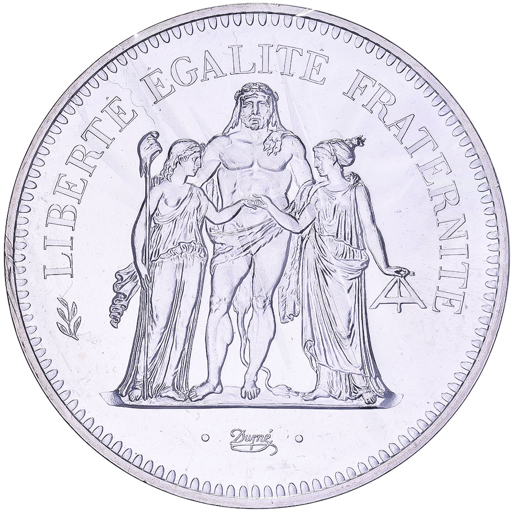 France, 50 Francs, Hercule, 1974, Paris, série FDC, Argent, FDC, Gadoury:882