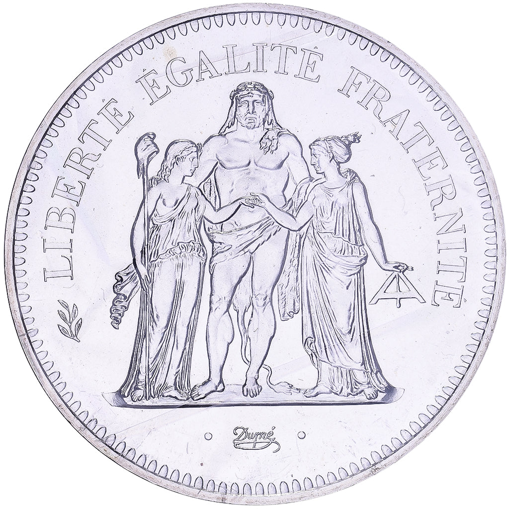 Frankreich, 50 Francs, Hercule, 1974, Paris, série FDC, Silber, STGL
