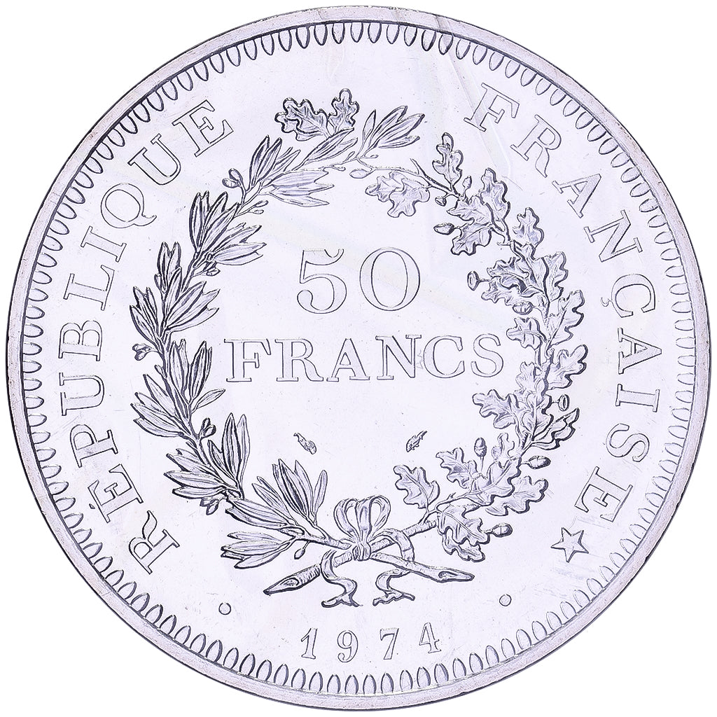 Frankreich, 50 Francs, Hercule, 1974, Paris, série FDC, Silber, STGL