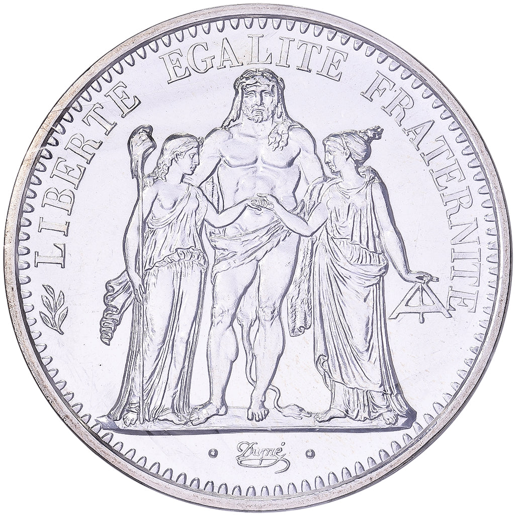 França, 10 Francs, Hercule, 1970, Paris, Prata, MS(65-70), Gadoury:813, KM:932