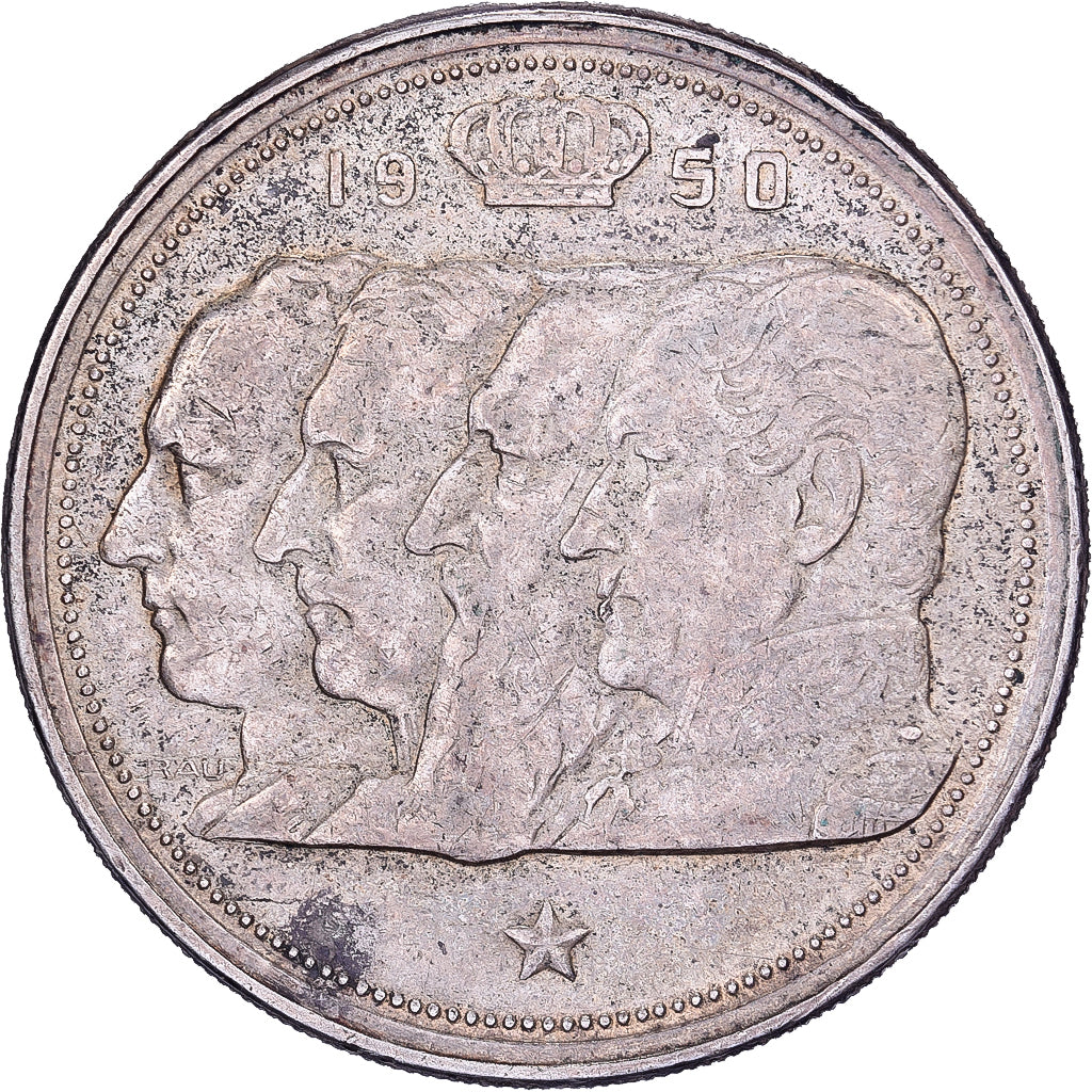 Belgium, Régence Prince Charles, 100 Francs, 1950, Brussels, Silver, EF(40-45)