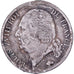 France, Louis XVIII, Franc, 1822, Paris, Silver, VF(20-25), Gadoury:449