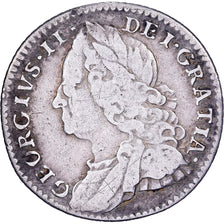 Großbritannien, George II, 6 Pence, 1757, Silber, S