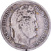 France, Franc, Louis-Philippe, 1845, Rouen, Argent, B+, Gadoury:453, KM:748.1