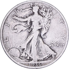 Vereinigte Staaten, Half Dollar, Walking Liberty, 1936, Philadelphia, Silber, S