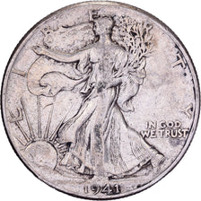 Vereinigte Staaten, Half Dollar, Walking Liberty, 1941, Philadelphia, Silber