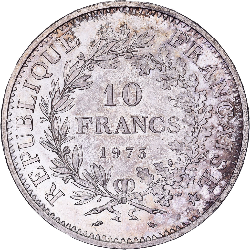 France, 10 Francs, Hercule, 1973, Paris, Argent, SUP+, Gadoury:813, KM:932